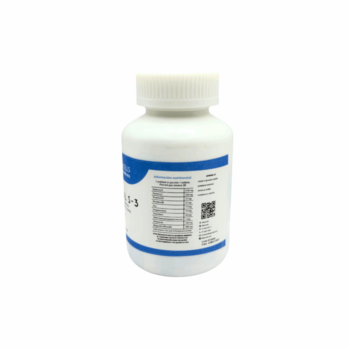 Adrenal S-3 Balancells 90 capsulas BacMedical 2