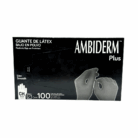 Guante de latex negro Ambiderm chico BacMedical 1