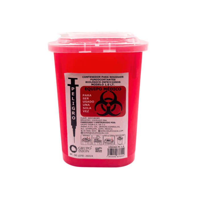 Recolor de RPBI de 1 litro BacMedical 1