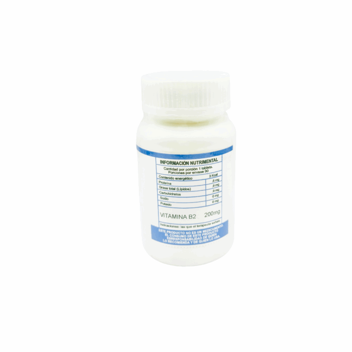 Vitamina B2 90 capsulas BacMedical 2