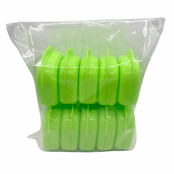 Caja para ortodoncia de plastico verde BacMedical 3