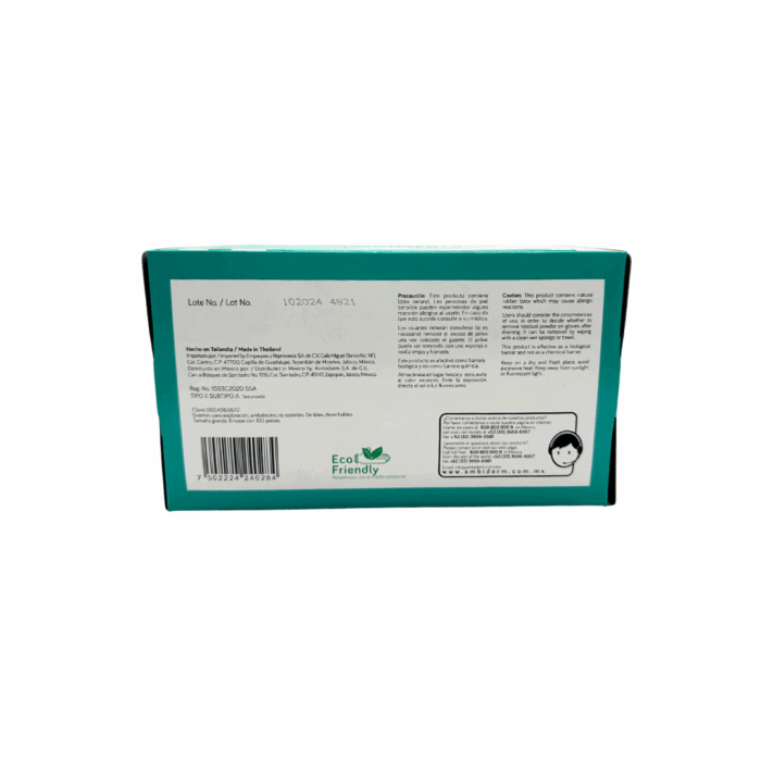 Guante de latex Ambiderm Confort grande BacMedical 4