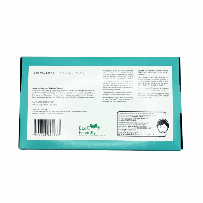 Guante de latex Ambiderm confort BacMedical 4