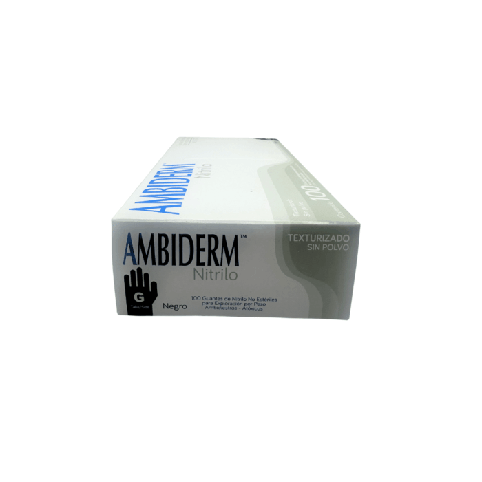 Guante de nitrilo negro Ambiderm grande BacMedical 3