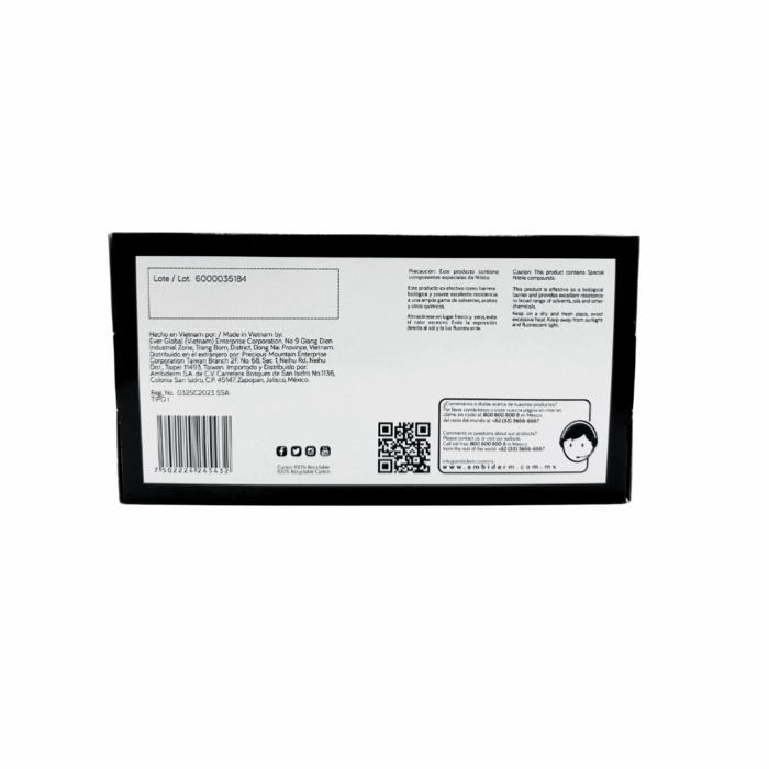 Guante de nitrilo negro Ambiderm grande BacMedical 4