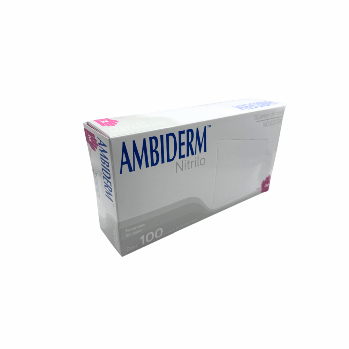 Guante de nitrilo rosa Ambiderm mediano BacMedical 2