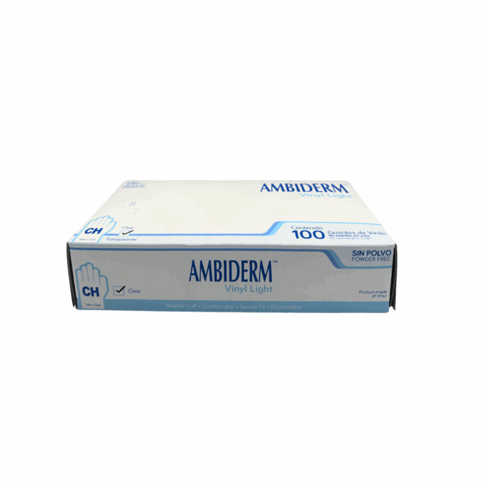 Guante de vinil light Ambiderm chico BacMedical 3