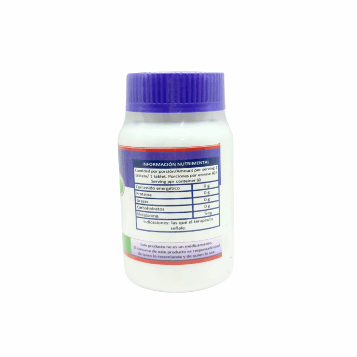Melatonina 5 mg Órgano Ortomolecular BacMedical 2