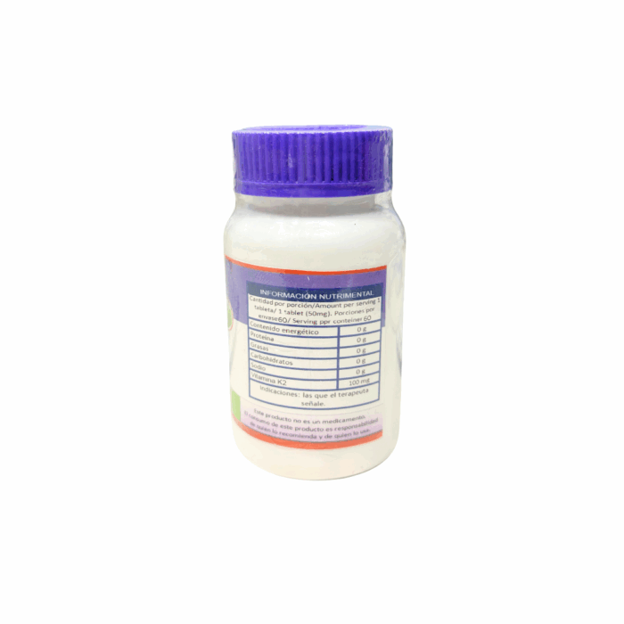 Vitamina K2 100 mg Órgano Ortomolecular BacMedical 2
