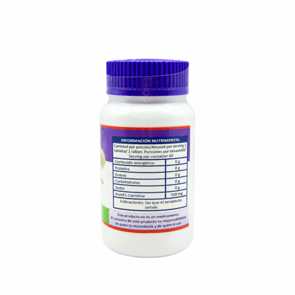 Acetil L-Carnitina 60 tabletas BacMedical 2
