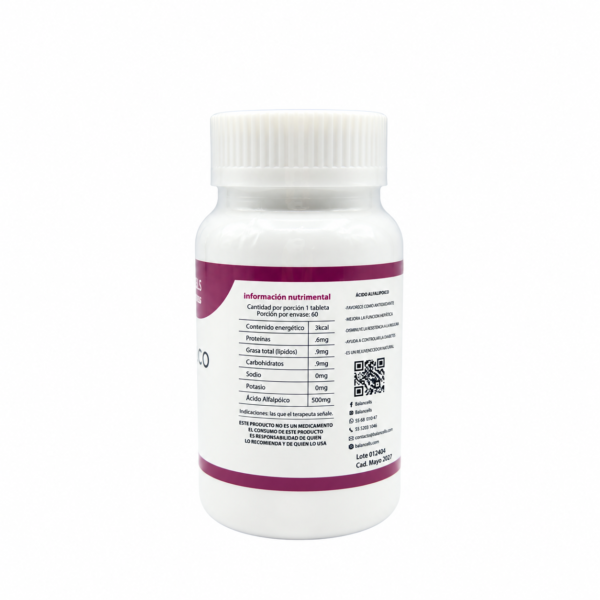 Ácido Alfalipoico 60 capsulas BacMedical 2
