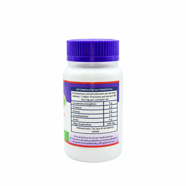 Alga Espirulina 60 tabletas BacMedical 2