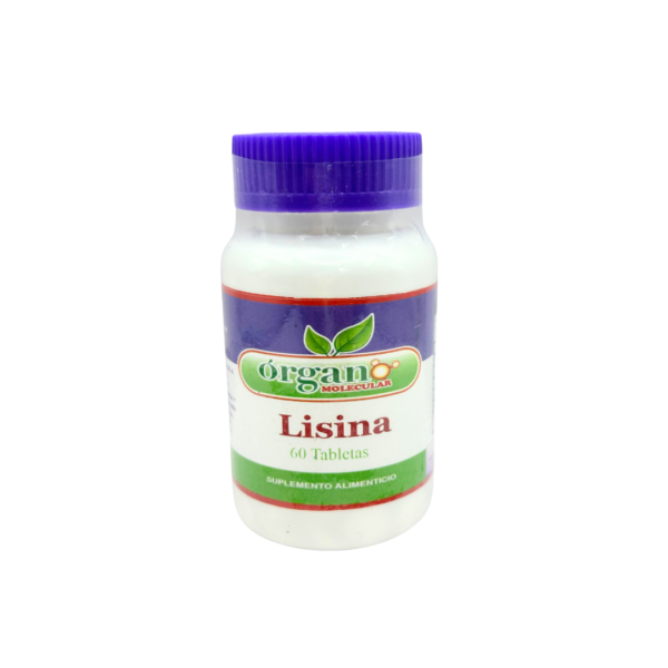 Lisina 500 mg Órgano Ortomolecular BacMedical 1 Lisina 500 mg Órgano Ortomolecular BacMedical 1