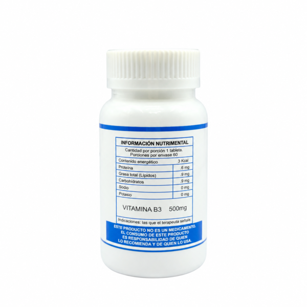Vitamina B3 60 capsulas BacMedical 2