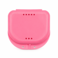 Caja para ortodoncia de plastico rosa BacMedical 1