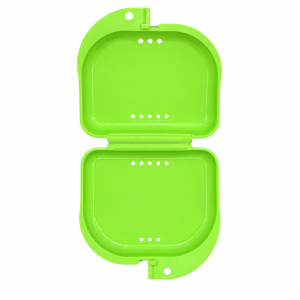 Caja para ortodoncia de plastico verde BacMedical 2