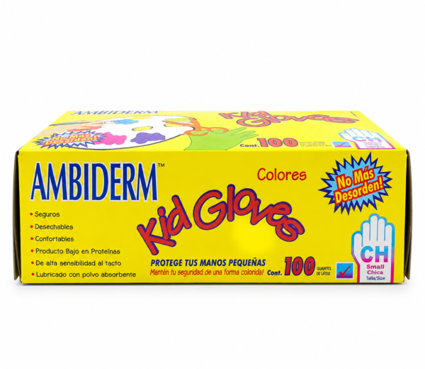 Guante de latex Kids Gloves Ambiderm BacMedical 2