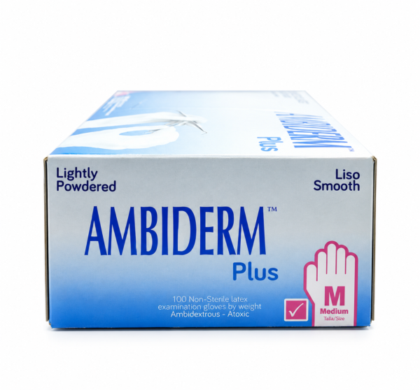 Gunates de latex rosa Ambiderm BacMedical 3