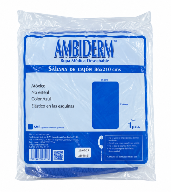Sabana de cajón 86x210 Ambiderm BacMedical 1