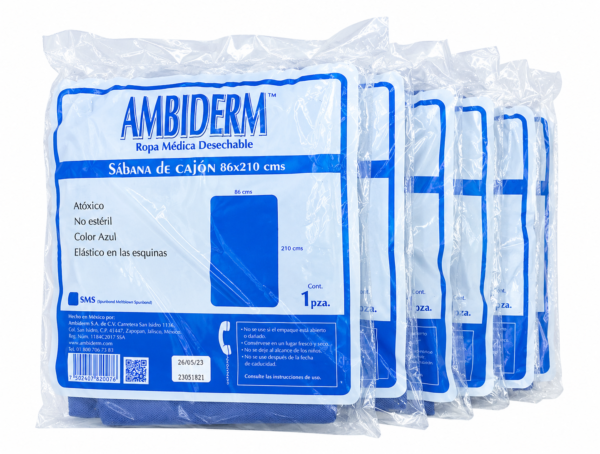 Sabana de cajón 86x210 Ambiderm BacMedical 2