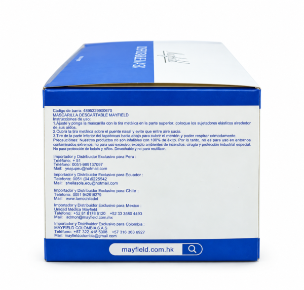 Tricapa plisado termosellado azul BacMedical 4
